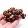 Vanadinite on goethite - Taouz, Morocco