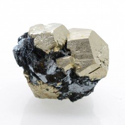 Pyrite et hématite - Mine Valle Giove, Rio Marina, Île d'Elbe, Toscane, Italie