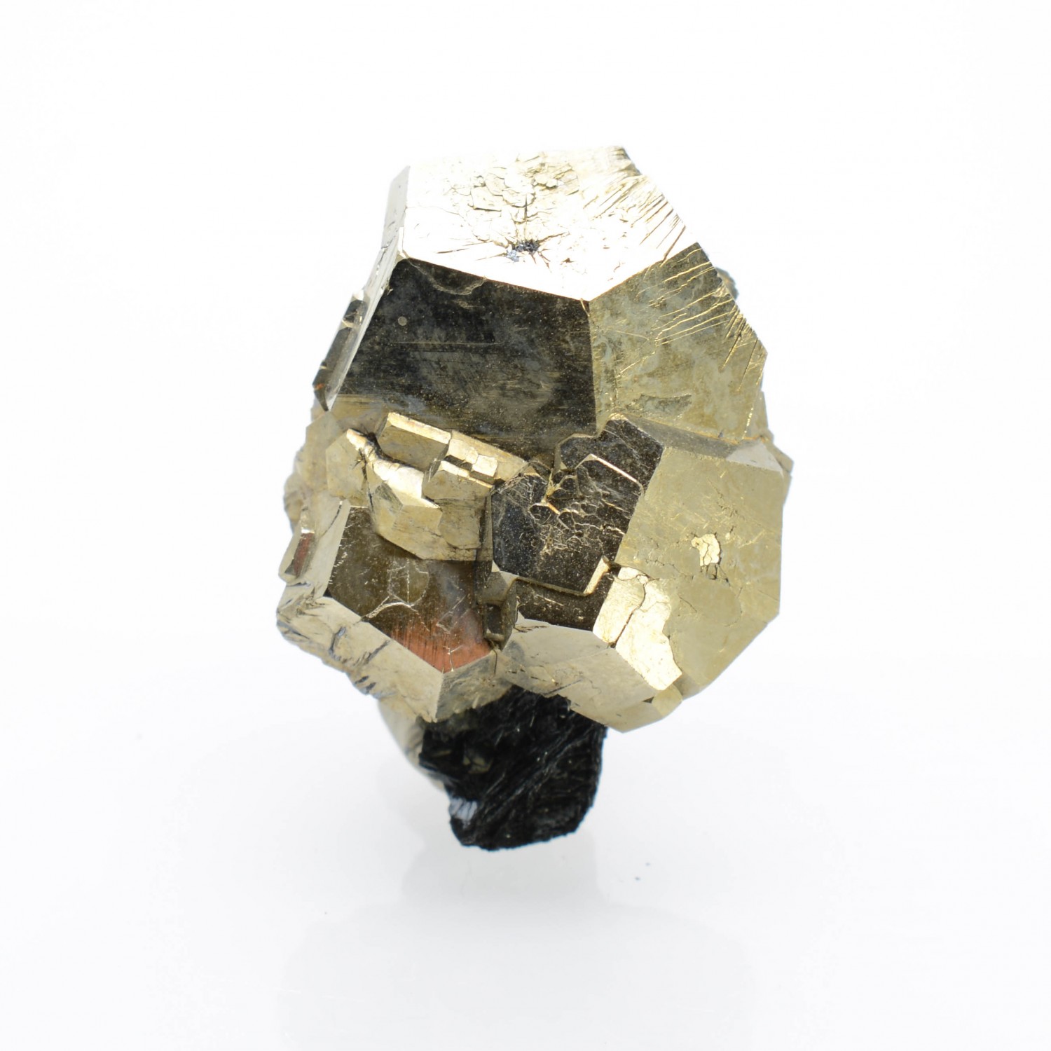 Pyrite et hématite - Mine Valle Giove, Rio Marina, Île d'Elbe, Toscane, Italie