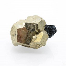 Pyrite et hématite - Mine Valle Giove, Rio Marina, Île d'Elbe, Toscane, Italie