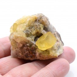 Fluorite - Mibladen mining district, Morocco