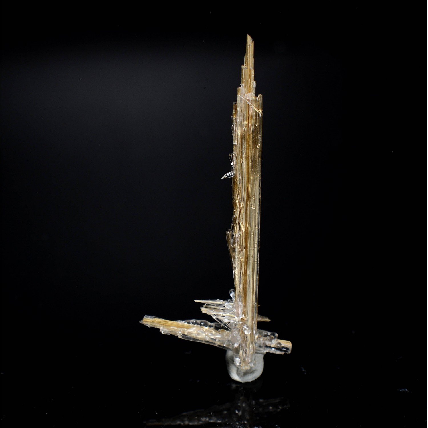 Opale hyalite sur rutile - Novo Horizonte, Bahia, Brésil Opale hyalite sur rutile - Novo Horizonte, Bahia, Brésil