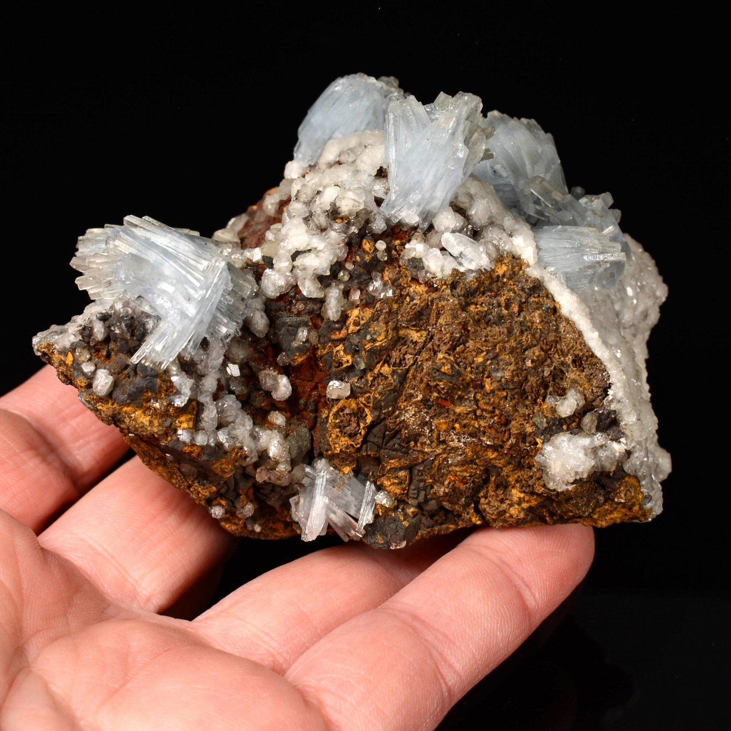 Blue barite - Nador, Morocco. Blue barite - Nador, Morocco.