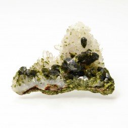 Epidote and quartz - Imilchil, Morocco