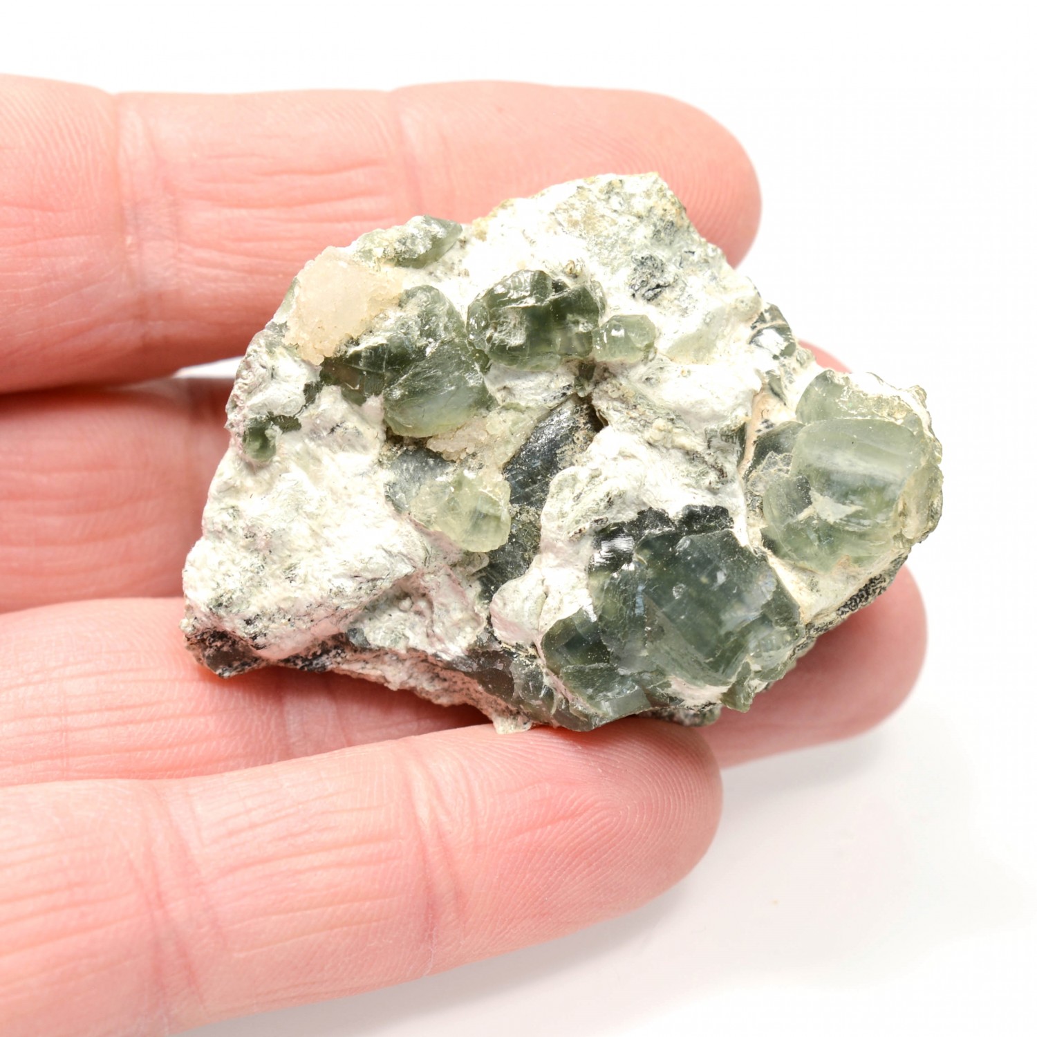 Prehnite et byssolite - Combe de La Selle, Isère, France