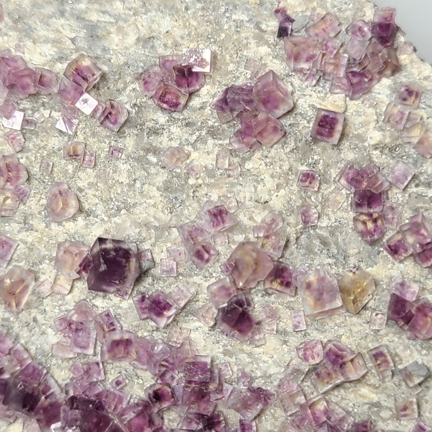 Fluorite and barite - Saint-Peray, Ardèche, France