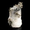 Argent natif et proustite sur calcite - Mine Bouismas, District minier de Bou-Azzer, Maroc