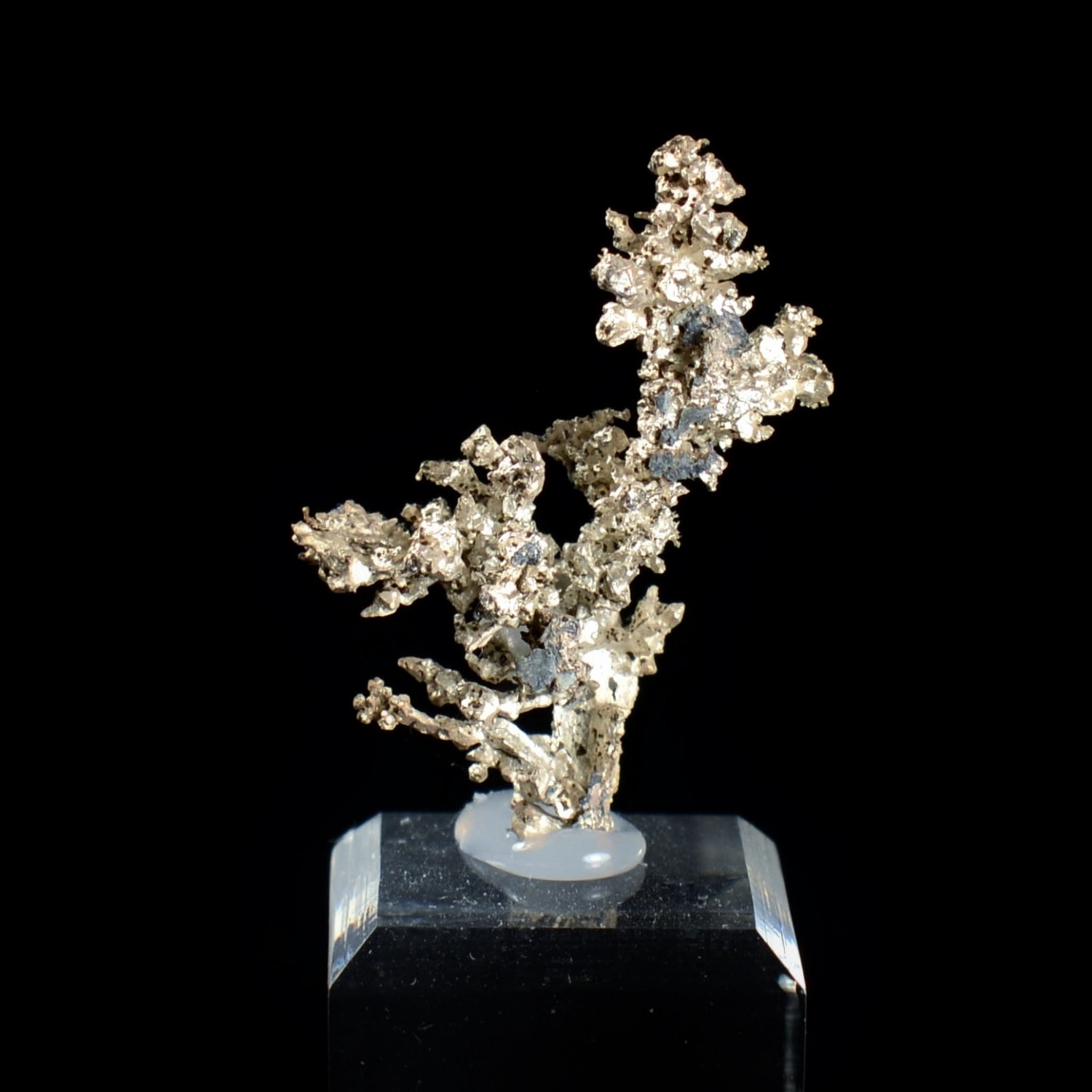 Native silver - Bouismas mine, Bou-Azzer mining district, Morocco