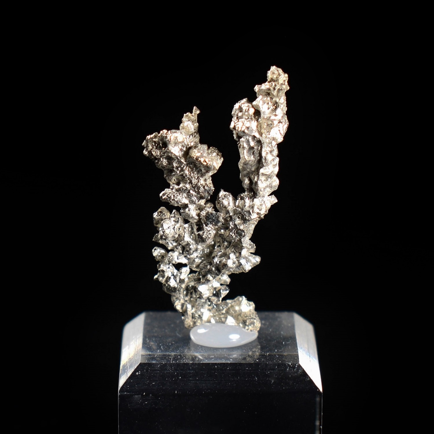 Native silver - Bouismas mine, Bou-Azzer mining district, Morocco