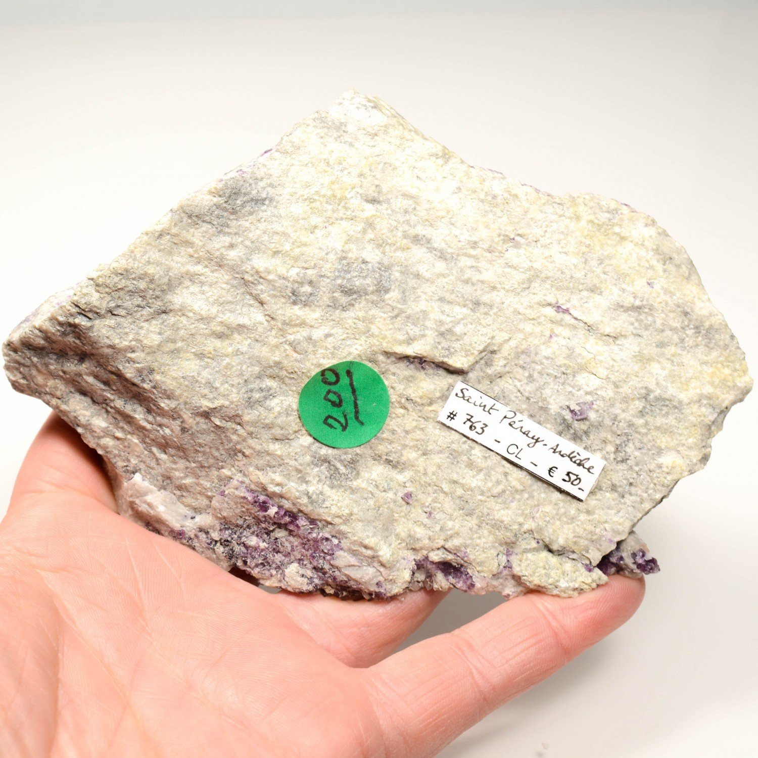 Fluorite and barite - Saint-Peray, Ardèche, France