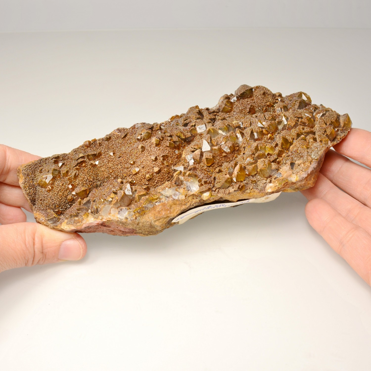 Siderite on quartz - Peyrebrune, Tarn, France