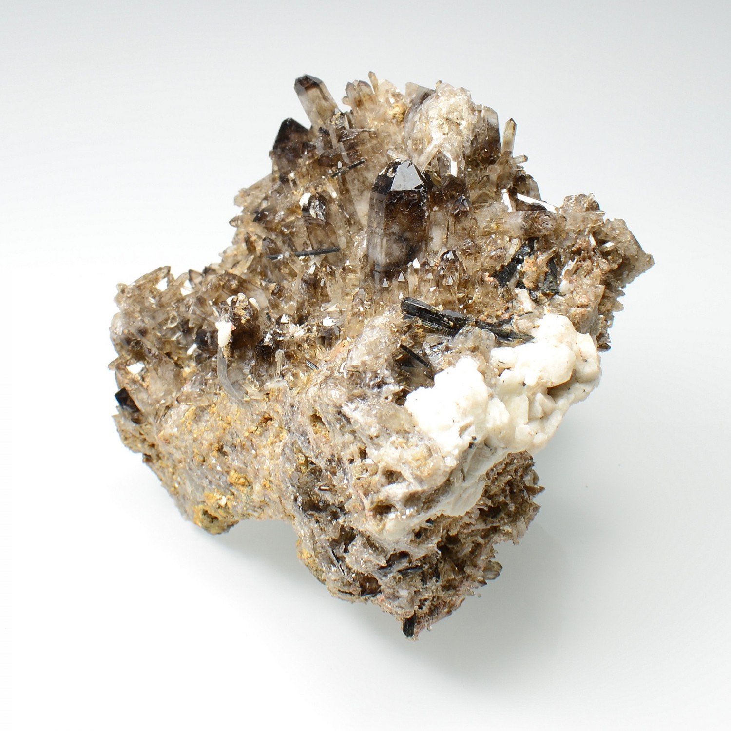 Quartz fumé et arfvedsonite - Mont Malosa, Zomba, Malawi