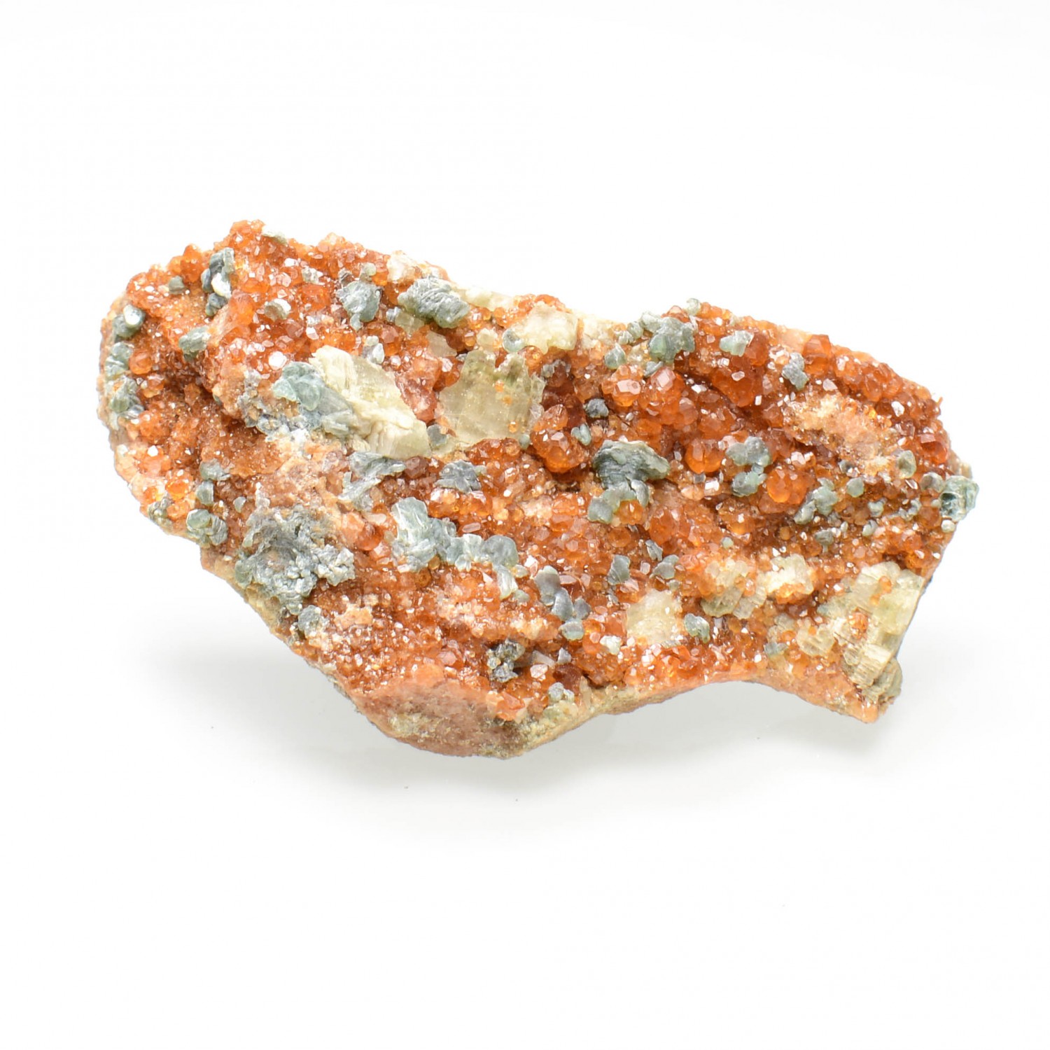 Grenat, clinochlore et diopside - Rodingites italiennes, Piémont/Vallée d'Aoste, Italie