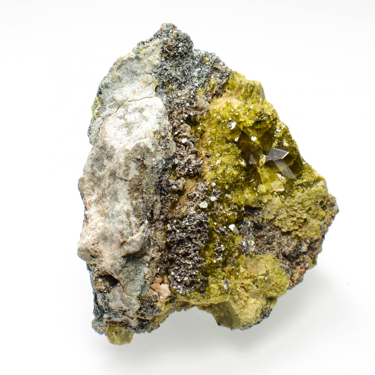 Epidote et clinochlore - Rodingites italiennes, Piémont/Vallée d'Aoste, Italie