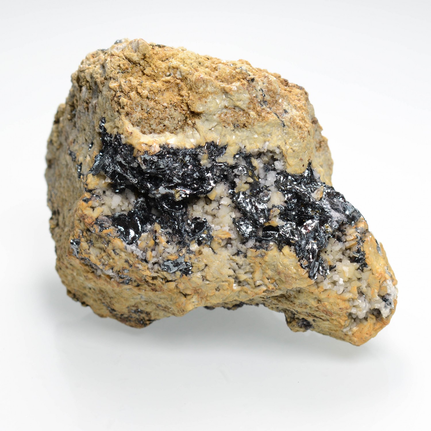 Hématite et dolomite - Mine de Batère, Pyrénées-Orientales, France