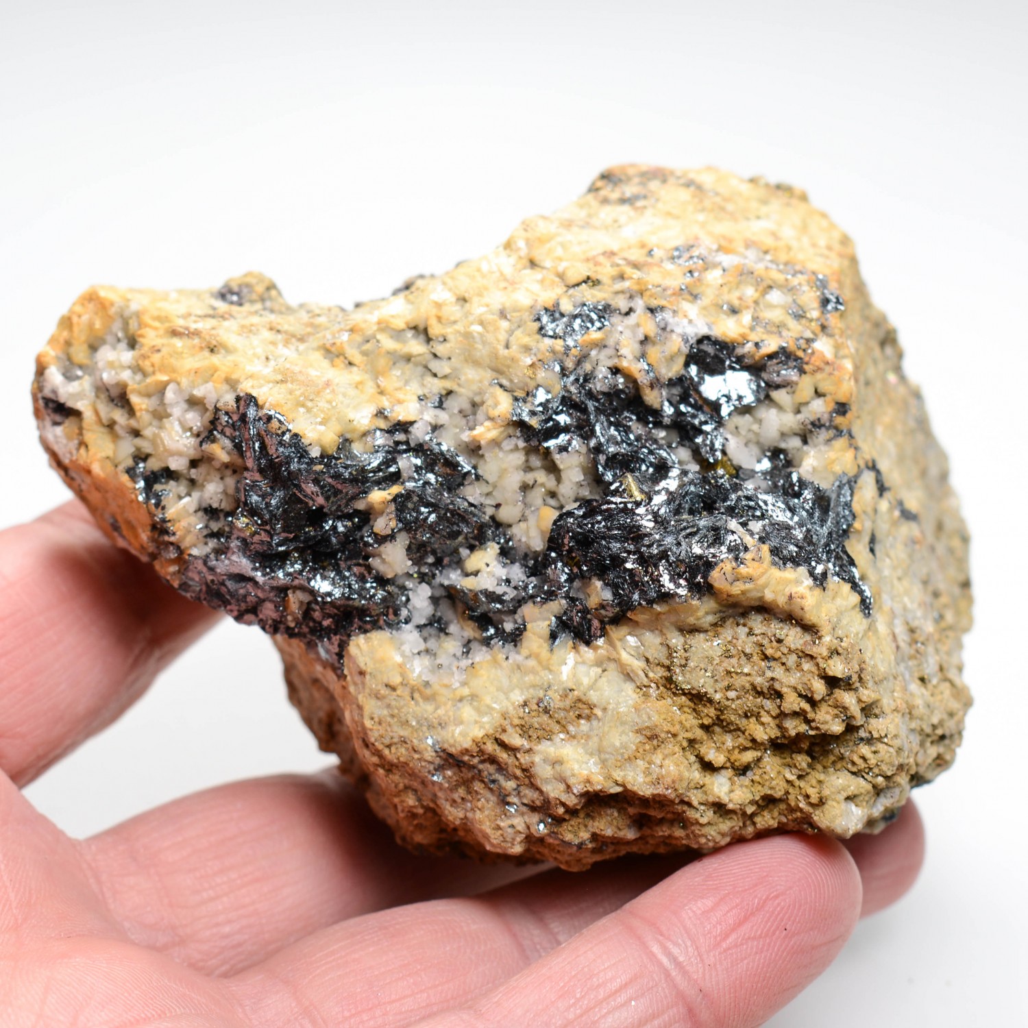 Hematite and dolomite - Batère mine, Pyrénées-Orientales, France