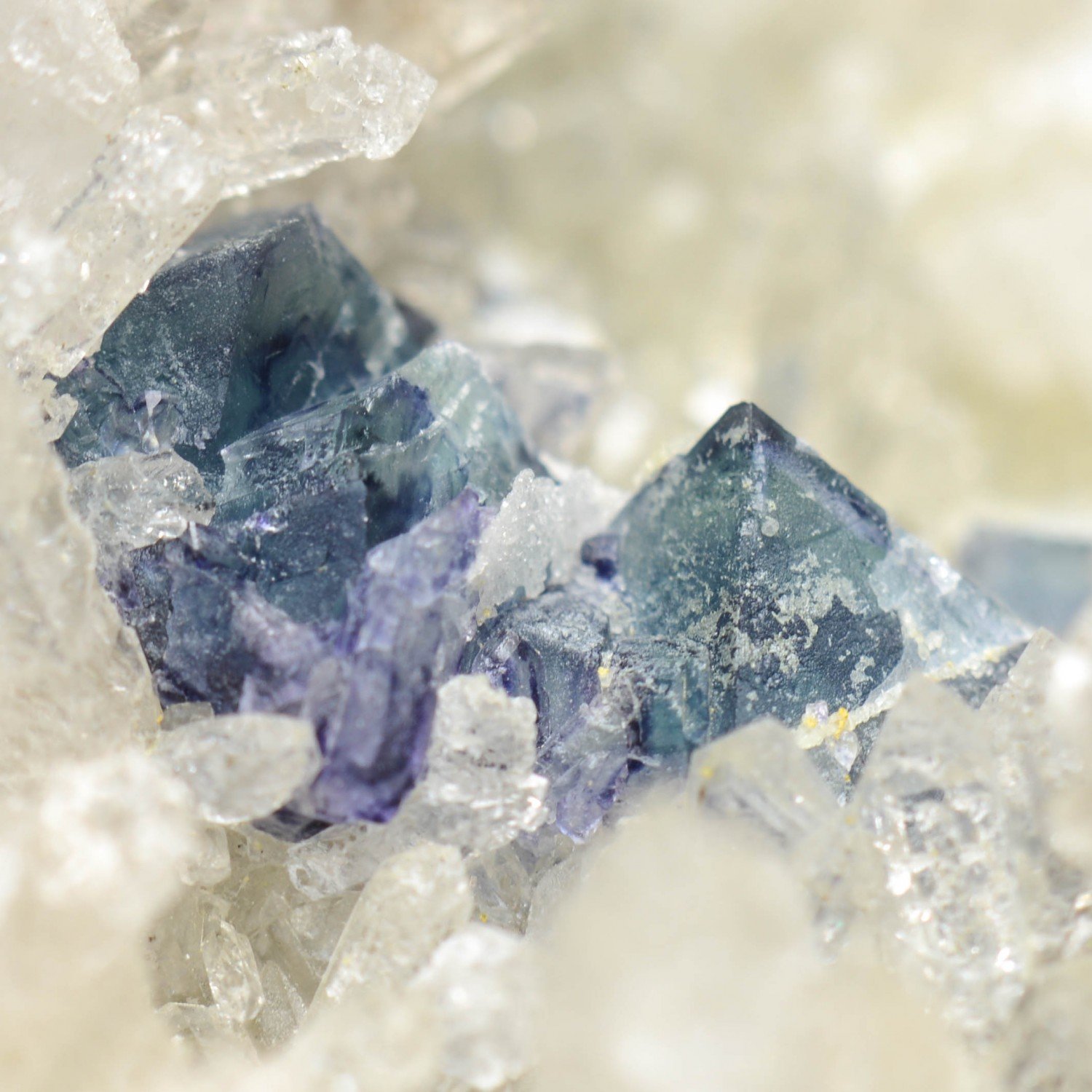 Fluorite and quartz - Grand-Champ, Morbihan, France