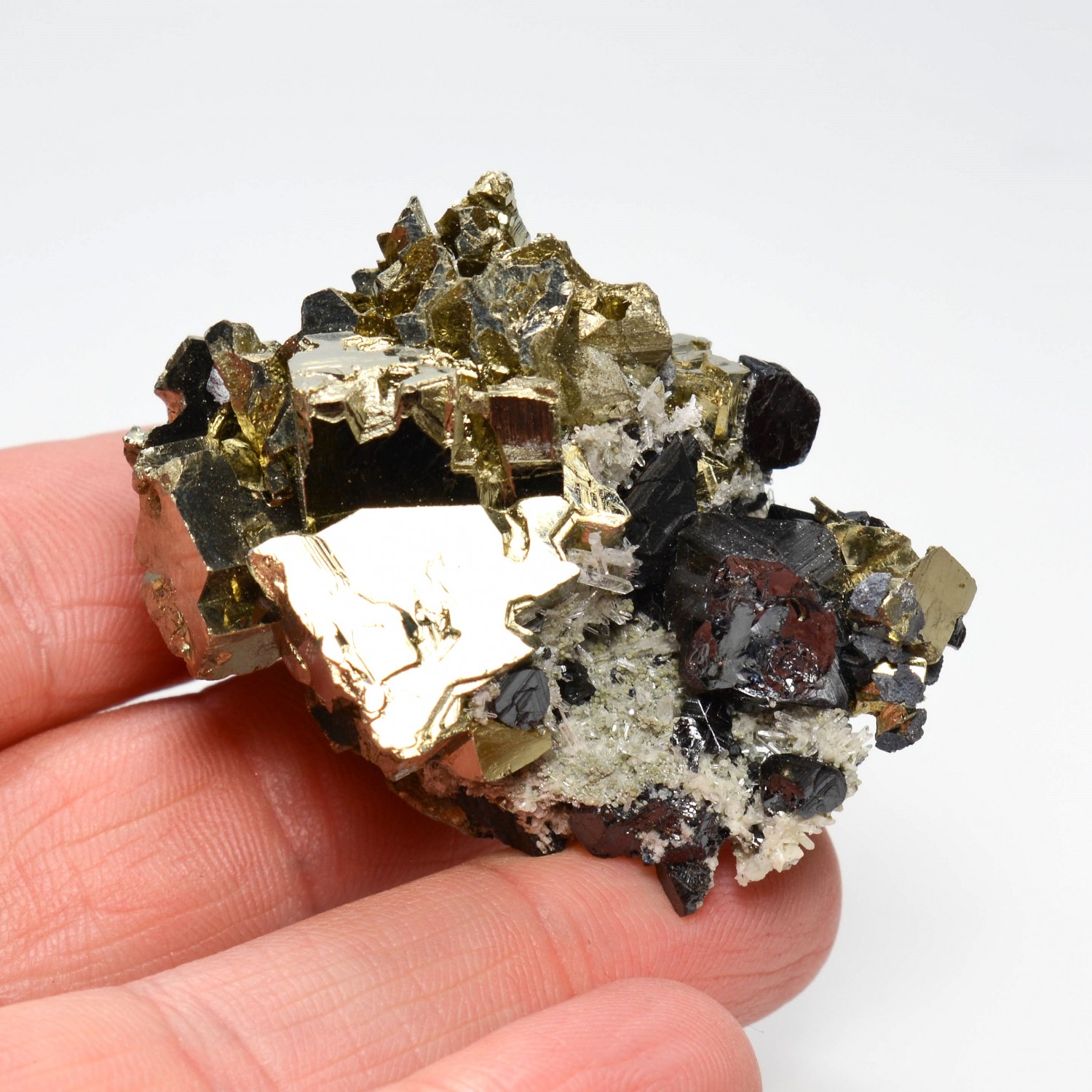 Pyrite and sphalerite - Huanzala mine, Peru