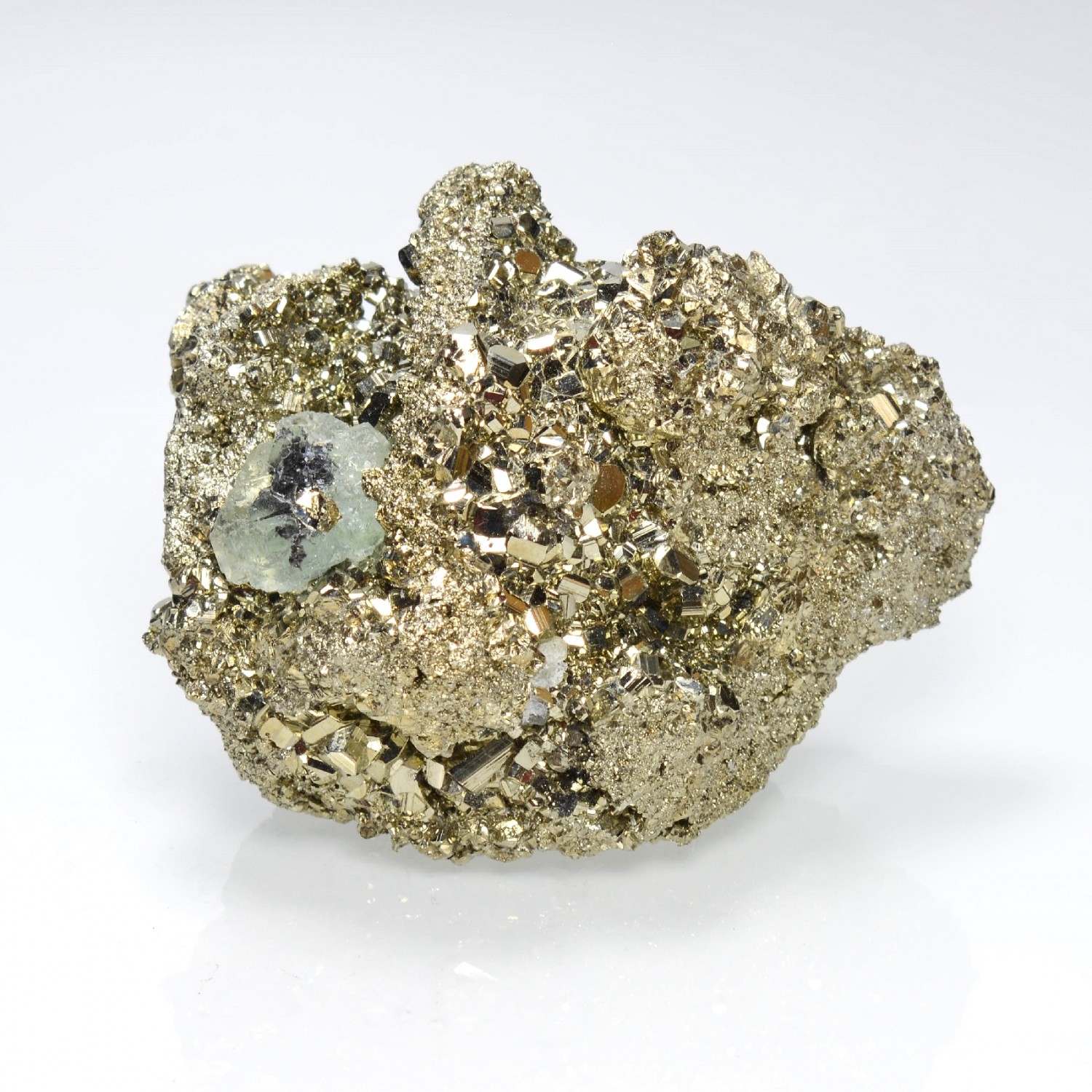 Fluorite and pyrite - Huaron Mine, Peru