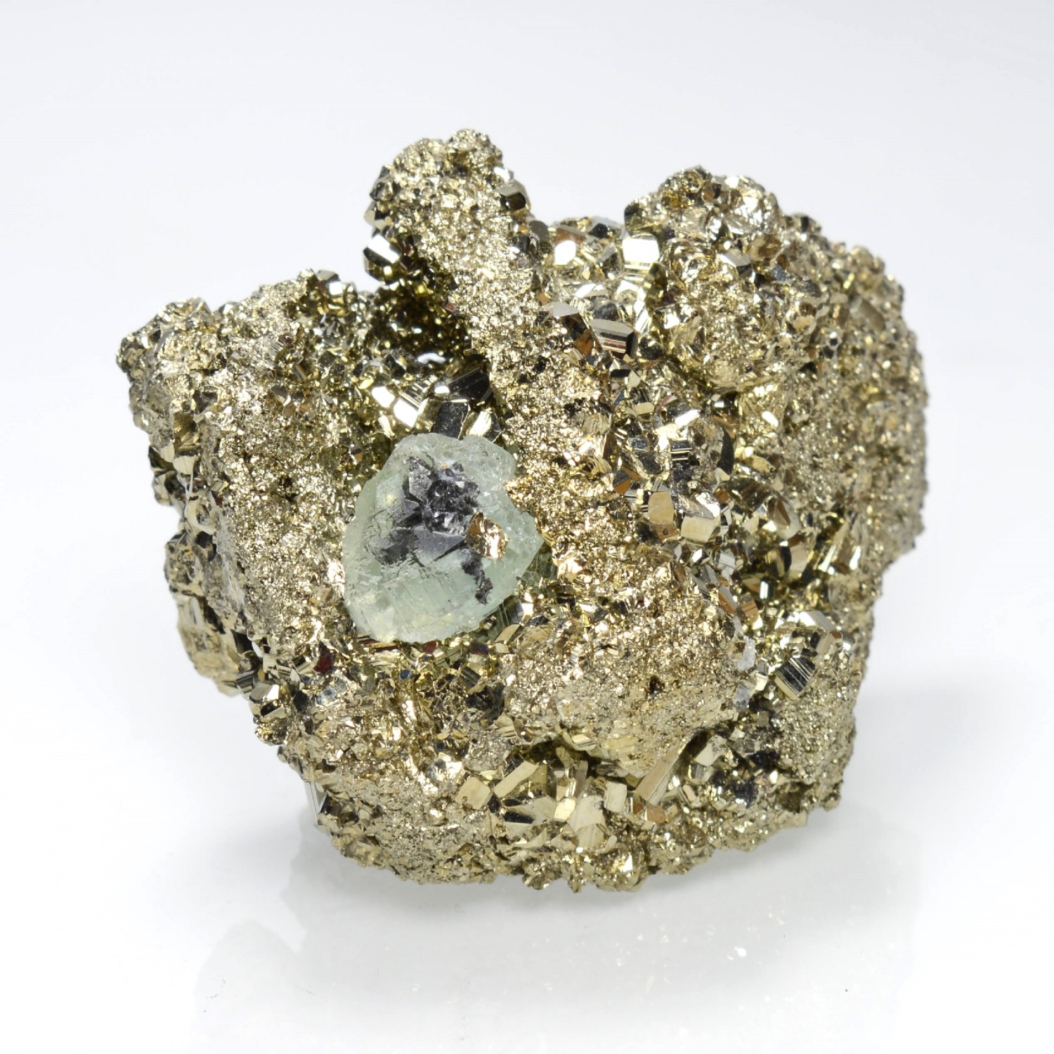 Fluorite and pyrite - Huaron Mine, Peru