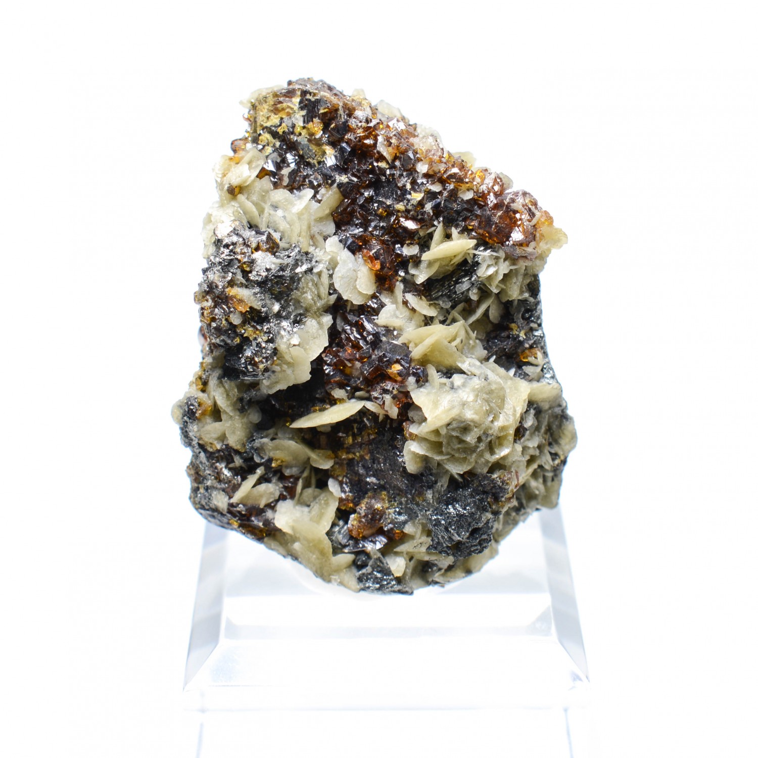 Sphalerite and siderite- La Mure, Isère, France