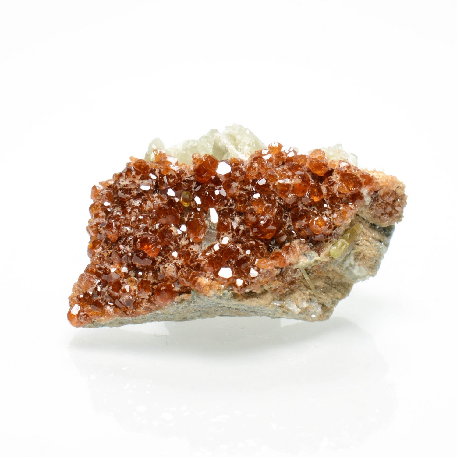 Garnet and diopside - Italian rodingites, Piedmont/Aosta Valley, Italy