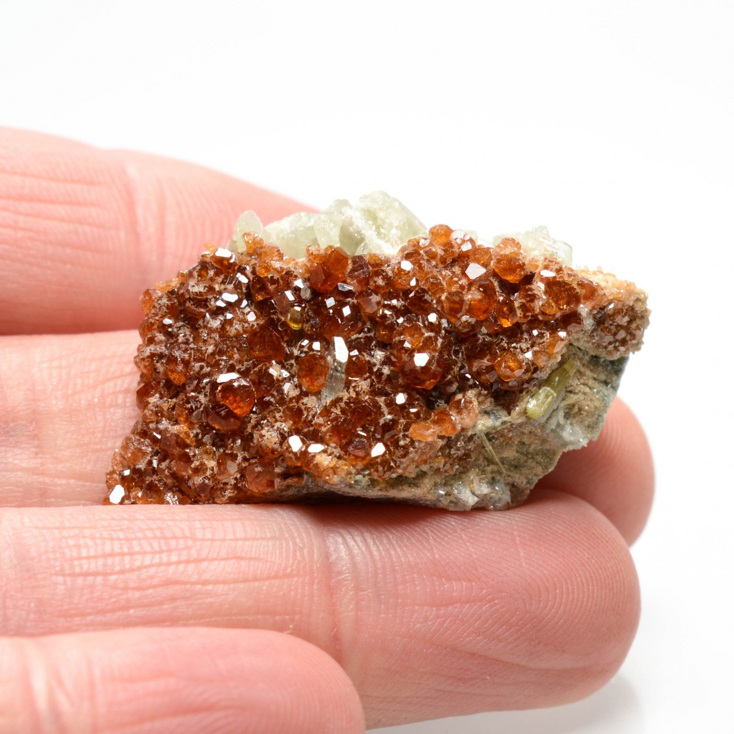 Garnet and diopside - Italian rodingites, Piedmont/Aosta Valley, Italy