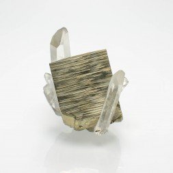 Pyrite et quartz - Spruce Claim, Etat de Washington, Etats-Unis