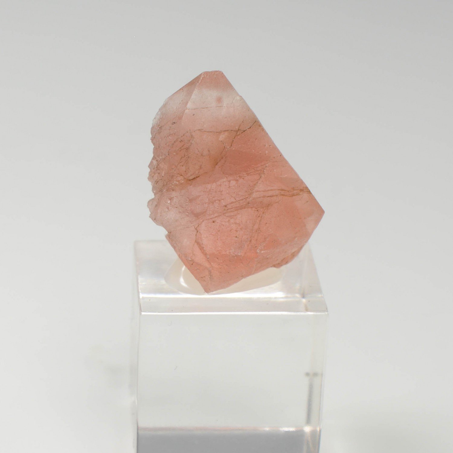 Pink fluorite - South Face of Les Droites, Mont Blanc Massif, Haute-Savoie, France
