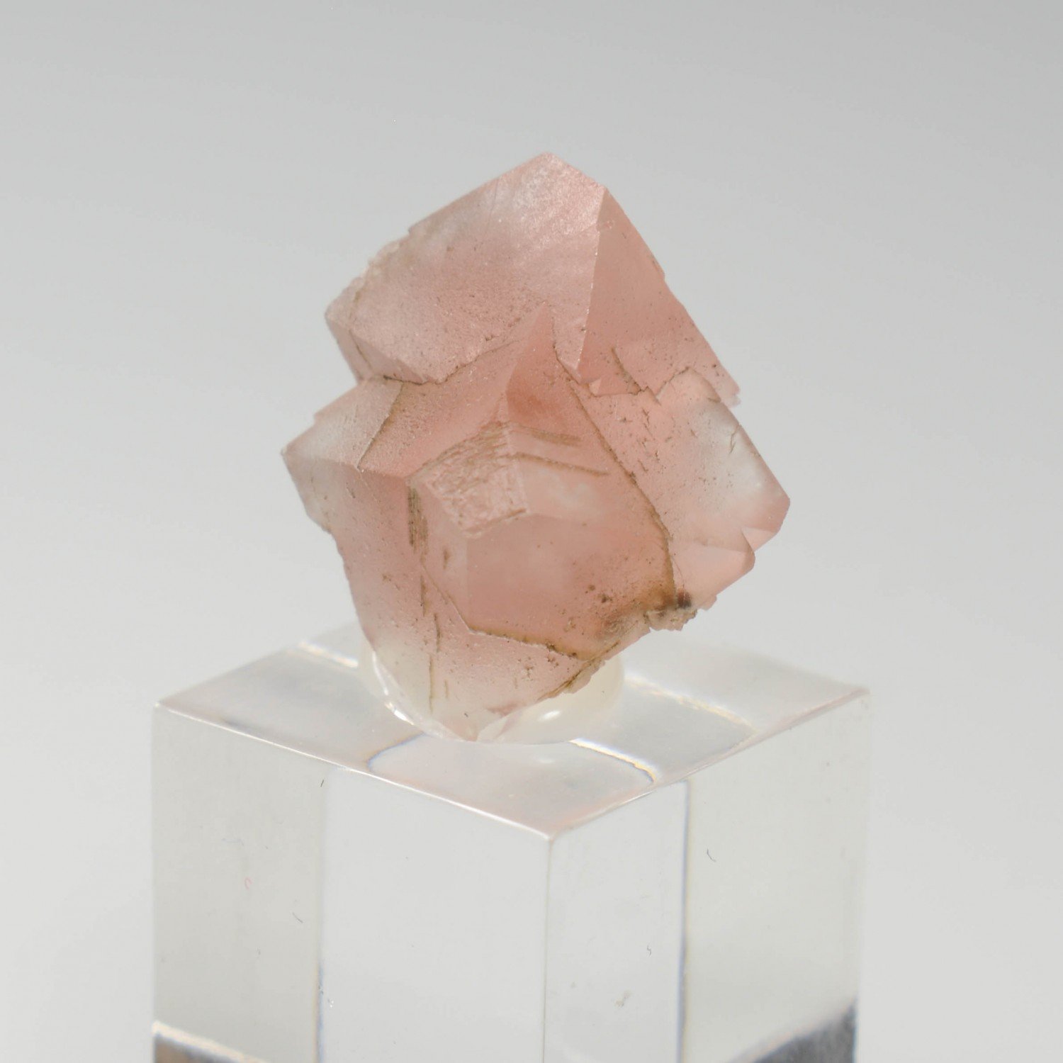 Pink fluorite - South Face of Les Droites, Mont Blanc Massif, Haute-Savoie, France