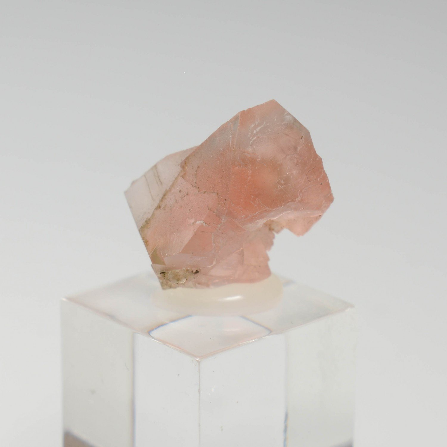 Pink fluorite - South Face of Les Droites, Mont Blanc Massif, Haute-Savoie, France