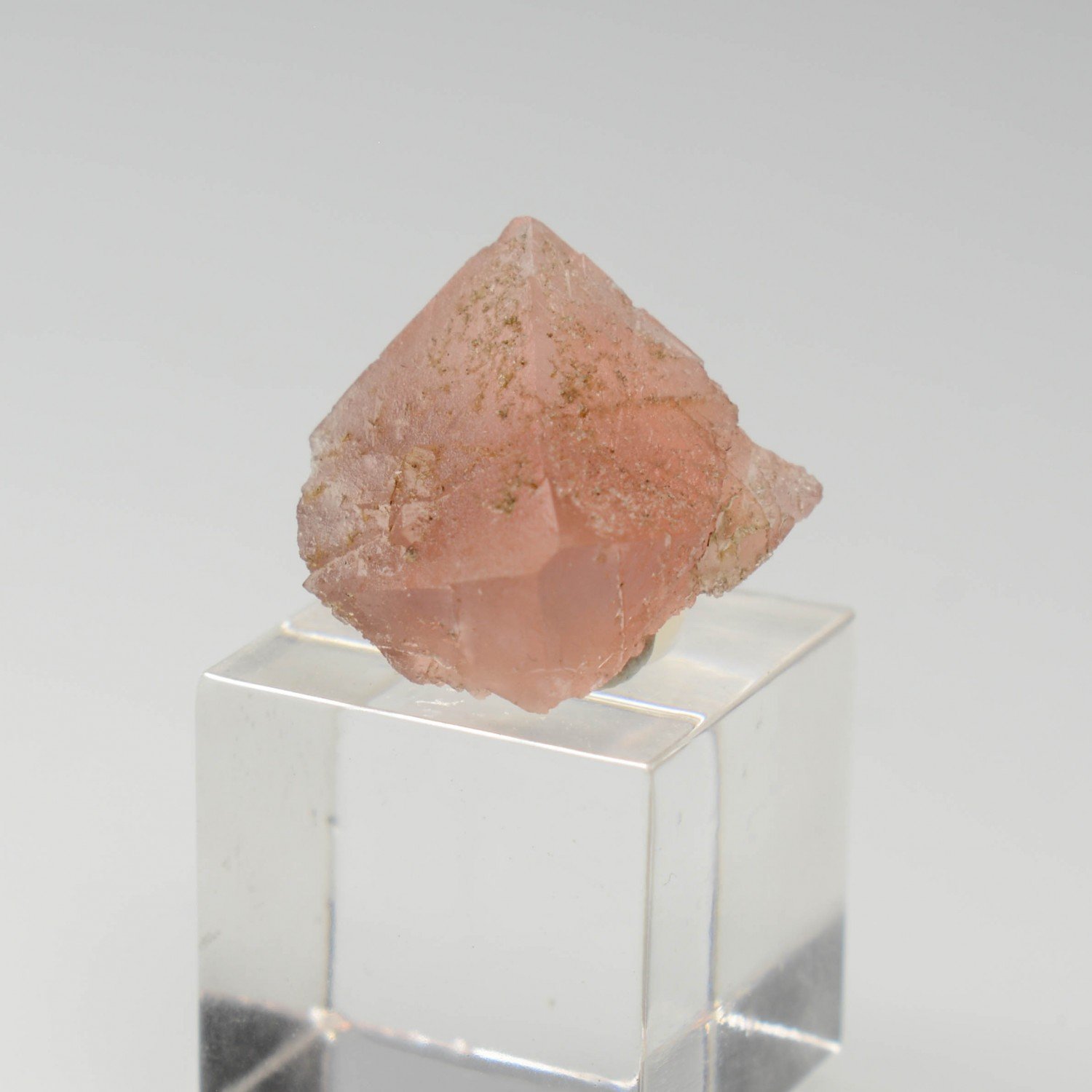 Pink fluorite - South Face of Les Droites, Mont Blanc Massif, Haute-Savoie, France