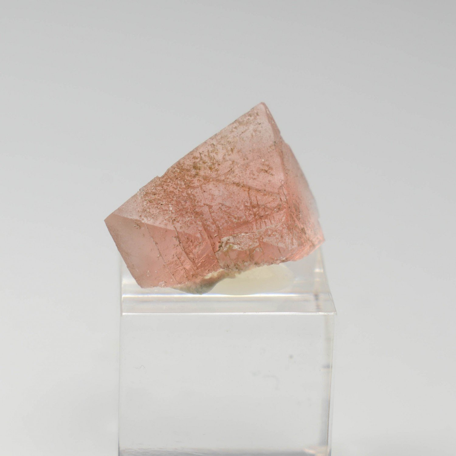 Pink fluorite - South Face of Les Droites, Mont Blanc Massif, Haute-Savoie, France