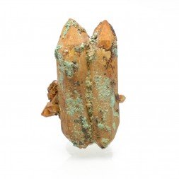 Quartz et malachite - Massif des aiguilles rouges, Haute-Savoie, France