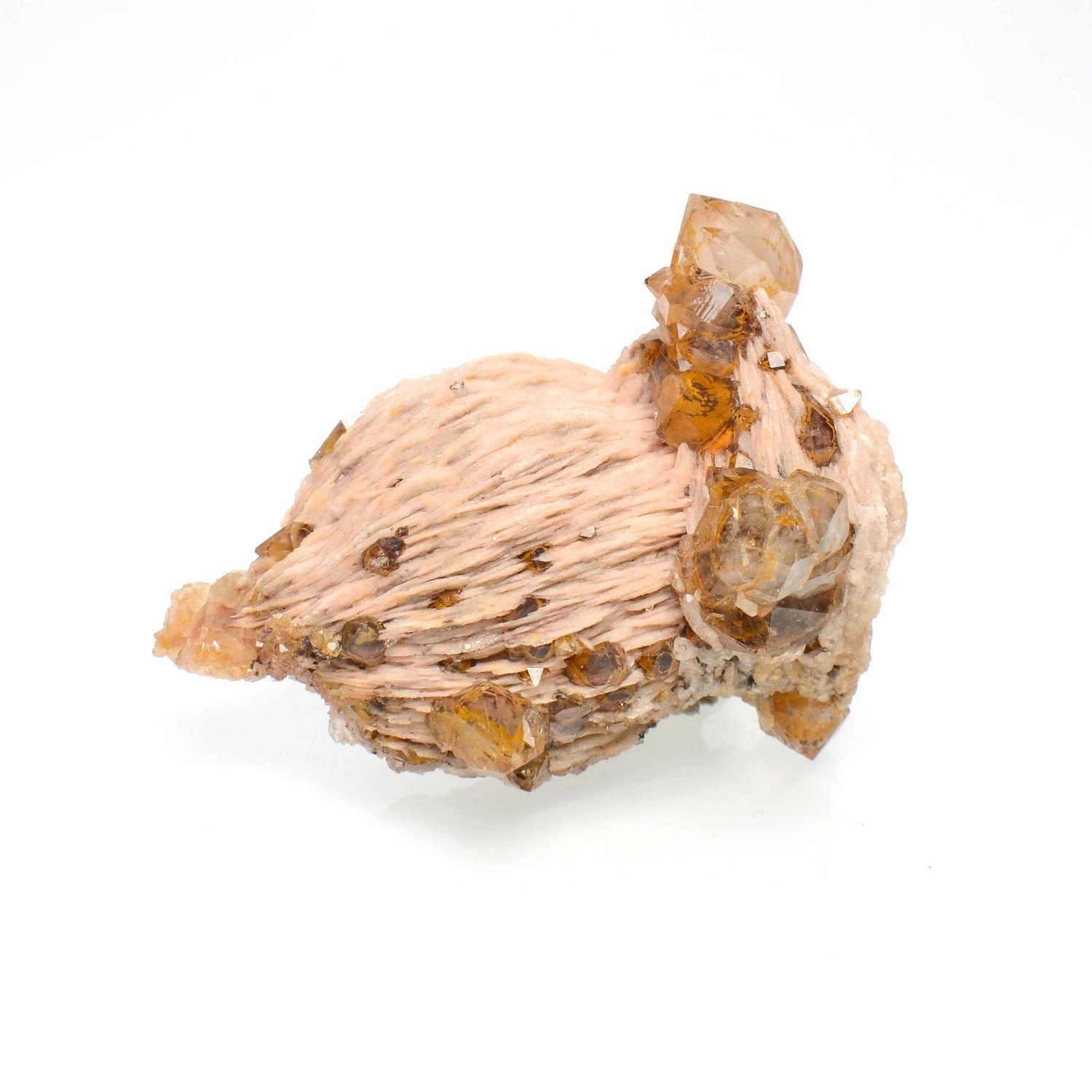 Quartz on barite - Ighoud, Morocco Quartz on barite - Ighoud, Morocco