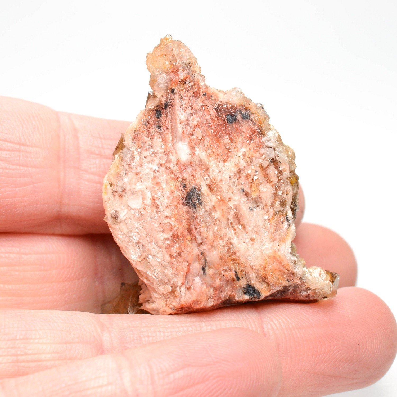 Quartz on barite - Ighoud, Morocco Quartz on barite - Ighoud, Morocco