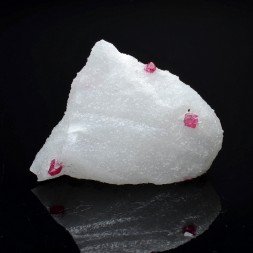 Spinel on marble - Luc Yen, Yen Bai Province, Vietnam