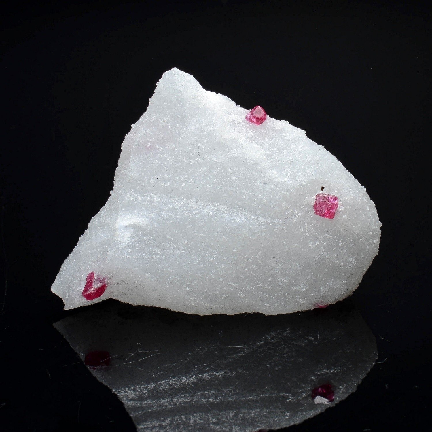 Spinel on marble - Luc Yen, Yen Bai Province, Vietnam