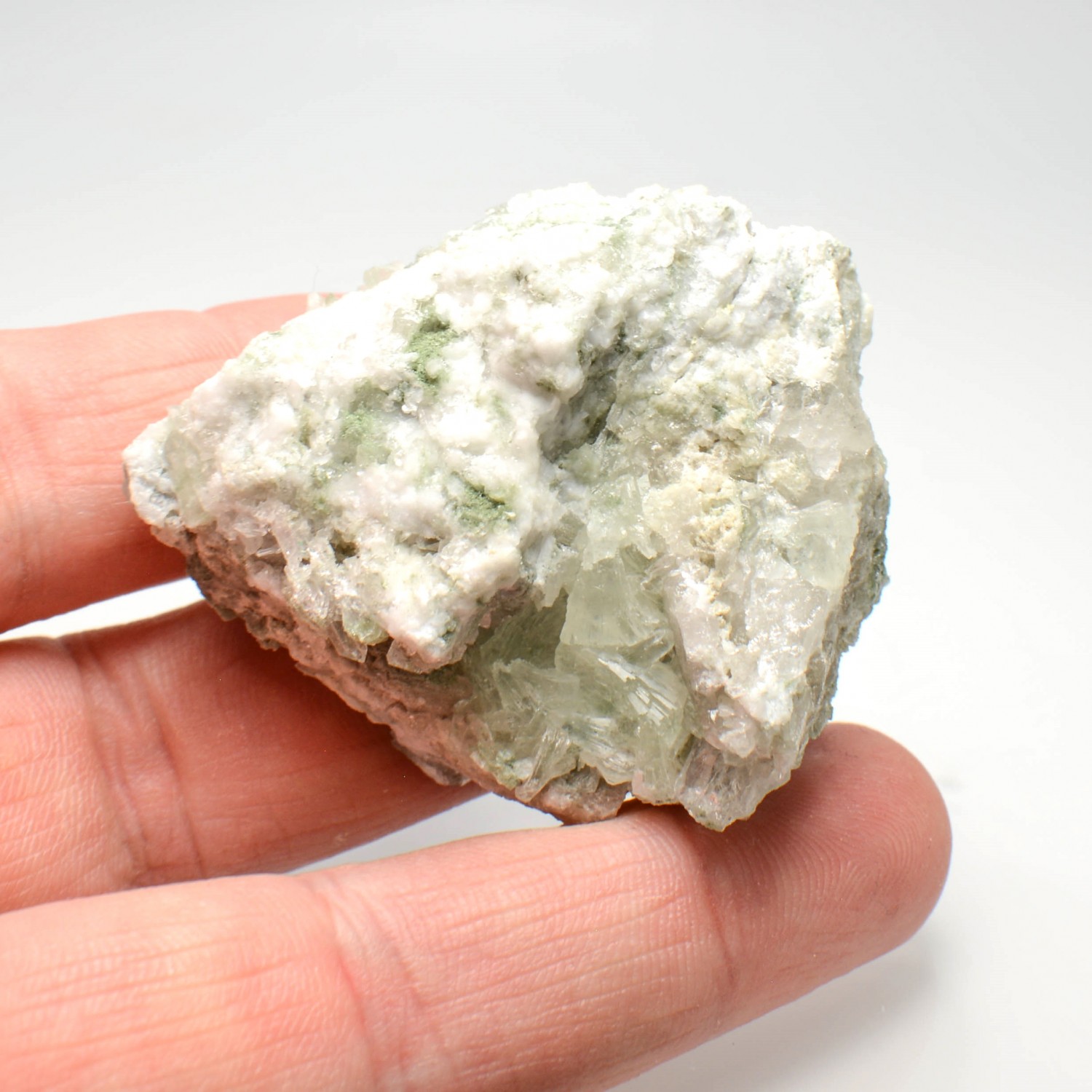 Prehnite and quartz - Saint-Christophe-en-Oisans, Isère, France