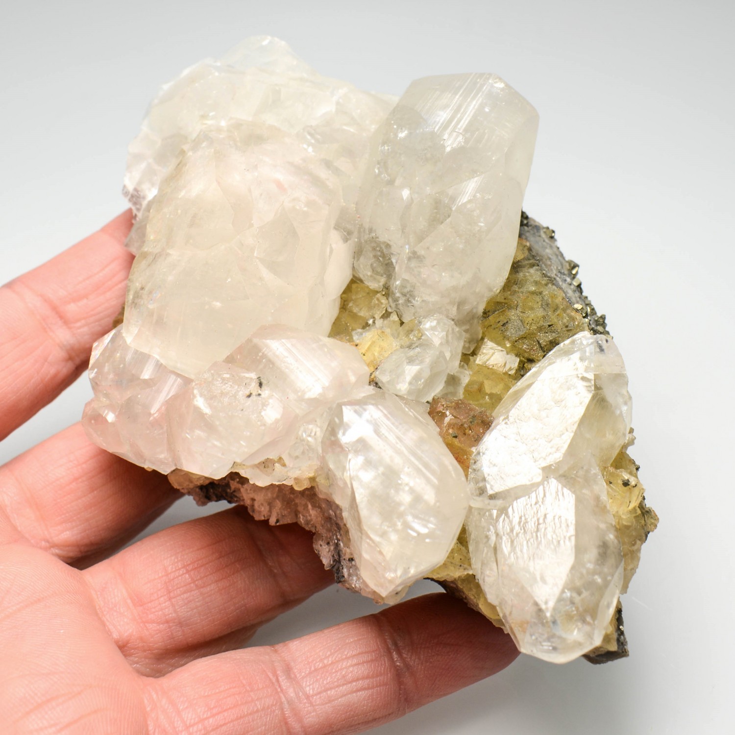 Calcite and fluorite - Moscona mine, Asturias, Spain