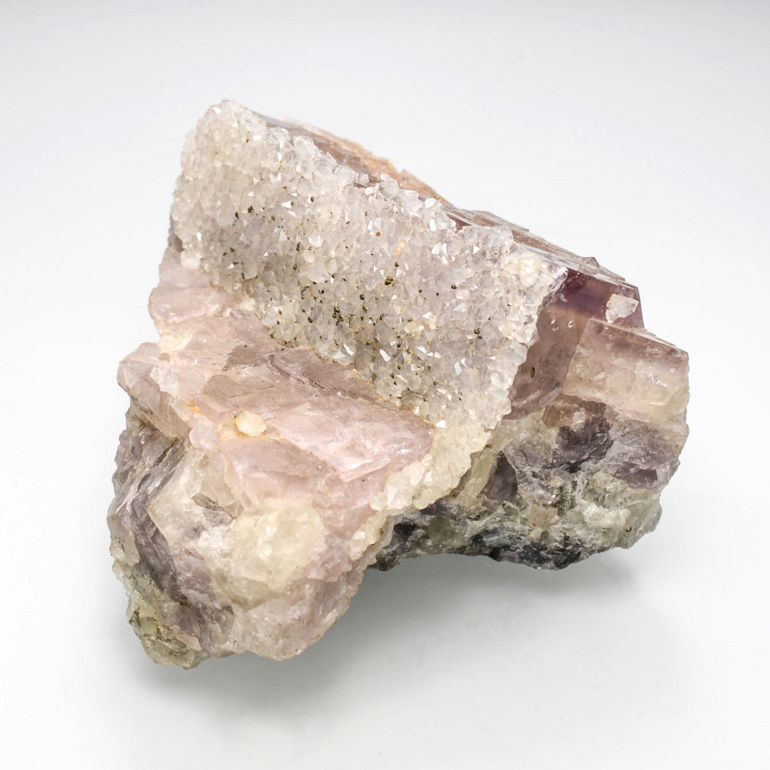 Fluorine et quartz - Mine El Hammam, Maroc