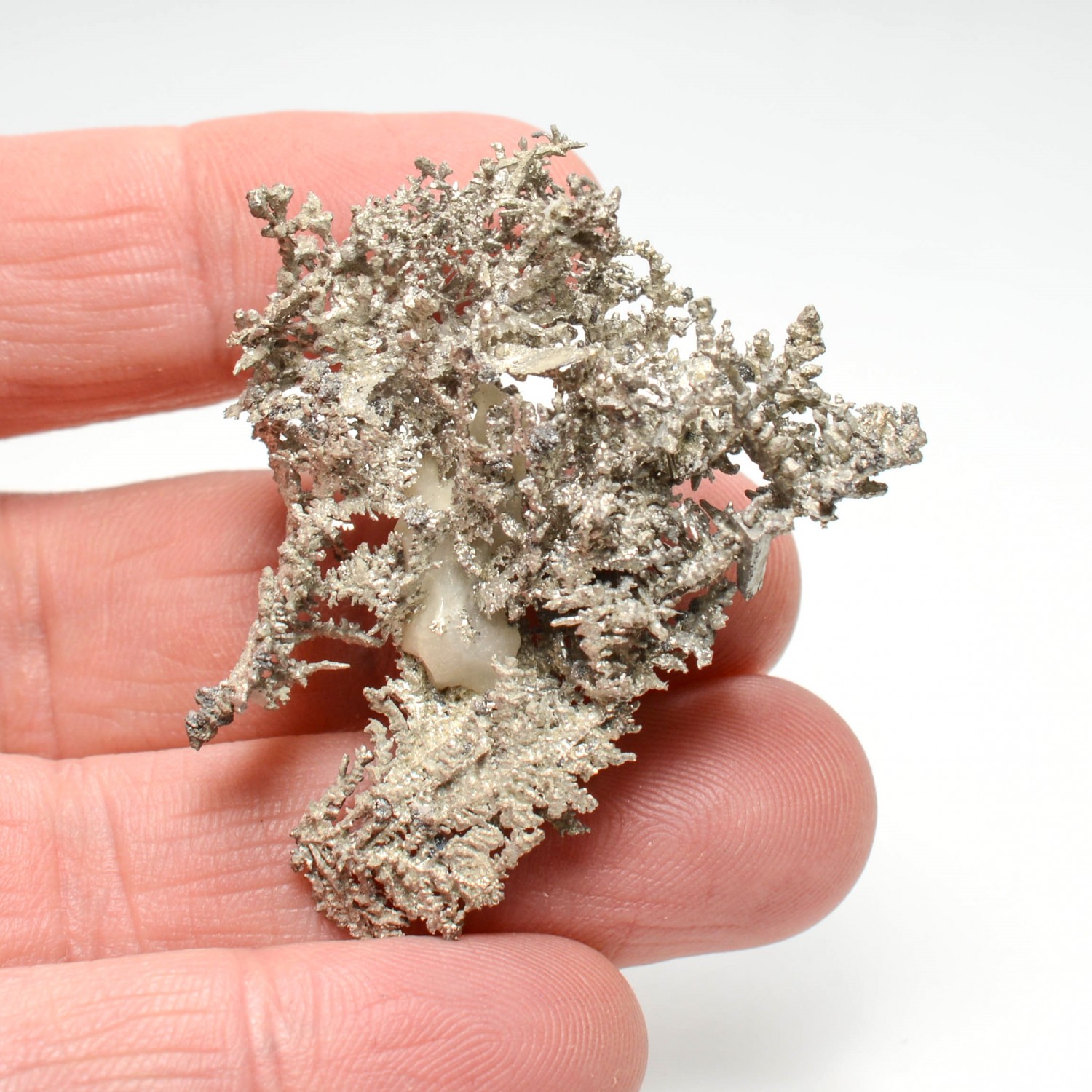 Native silver - Bouismas mine, Bou-Azzer mining district, Morocco