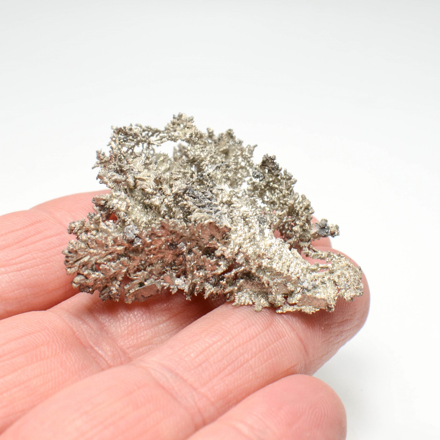 Native silver - Bouismas mine, Bou-Azzer mining district, Morocco