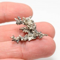 Native silver - Bouismas mine, Bou-Azzer mining district, Morocco