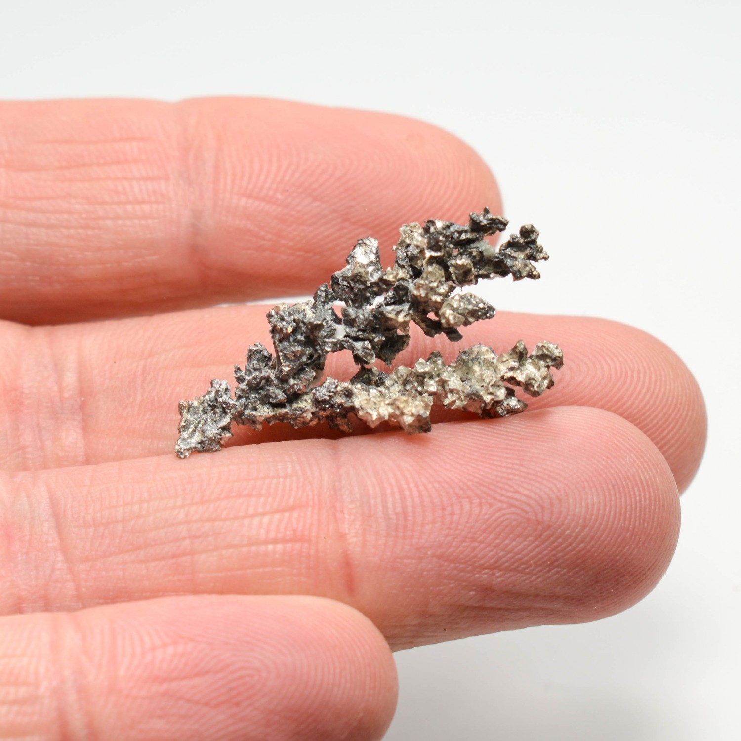 Native silver - Bouismas mine, Bou-Azzer mining district, Morocco