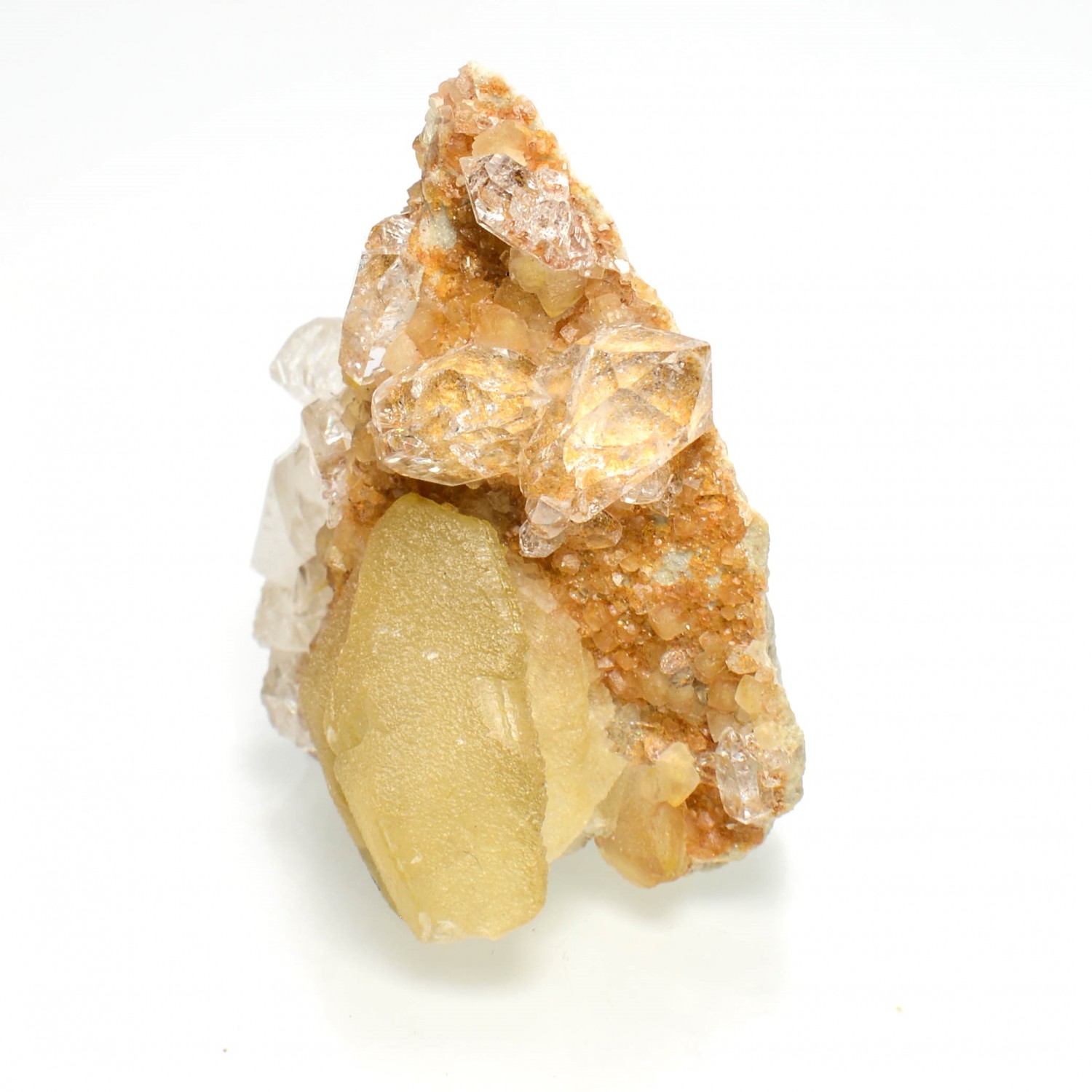 Calcite and quartz - Villette quarry, Aime, Savoie, France