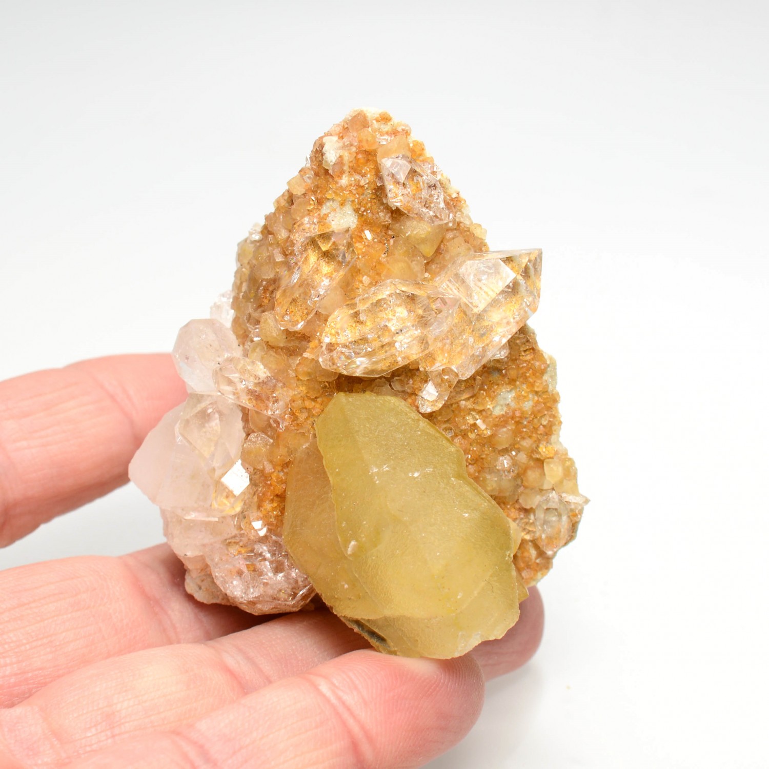 Calcite and quartz - Villette quarry, Aime, Savoie, France