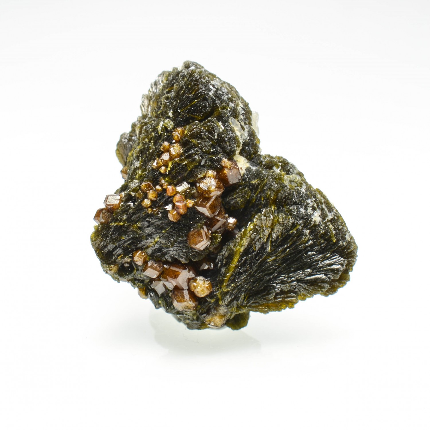 Grenat (var. andradite)sur épidote - Région de Kayes, Mali