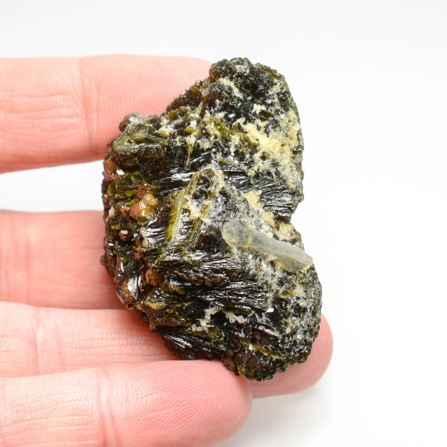 Grenat (var. andradite)sur épidote - Région de Kayes, Mali