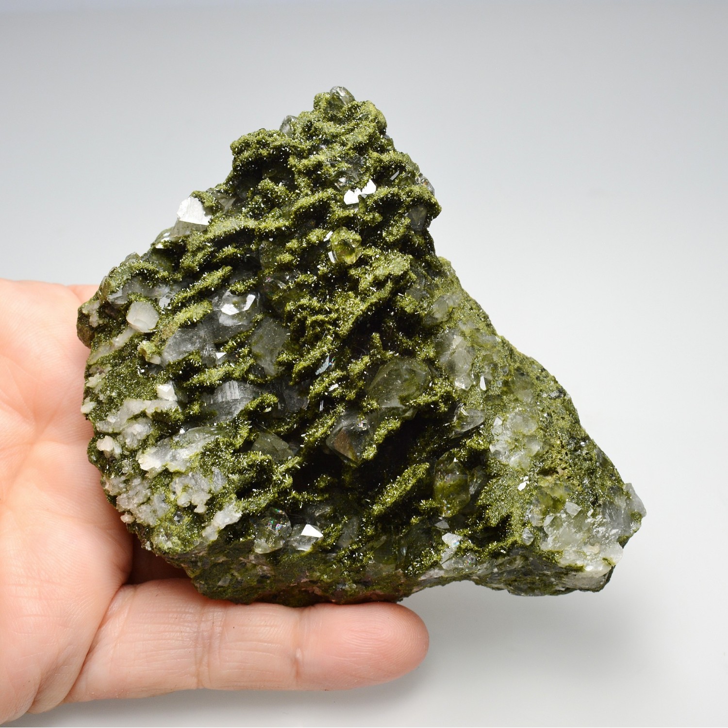 Epidote and quartz - Eastern Anatolia, Turkey